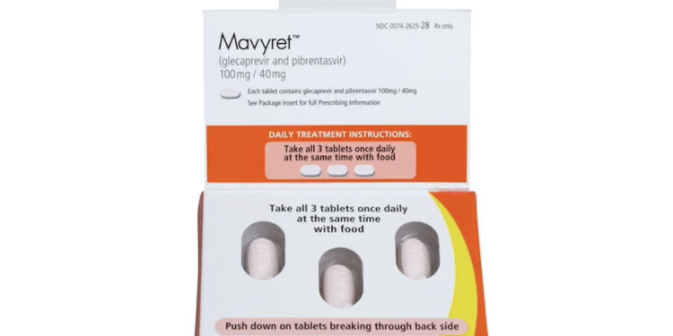 FDA autoriza uso ampliado de MAVYRET para tratar la hepatitis C aguda